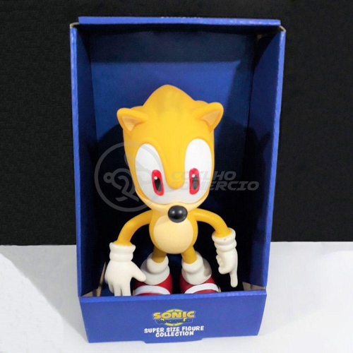 Boneco Sonic Amarelo Hedgehog Articulado Grande Original Brinquedo em  Promoção na Americanas