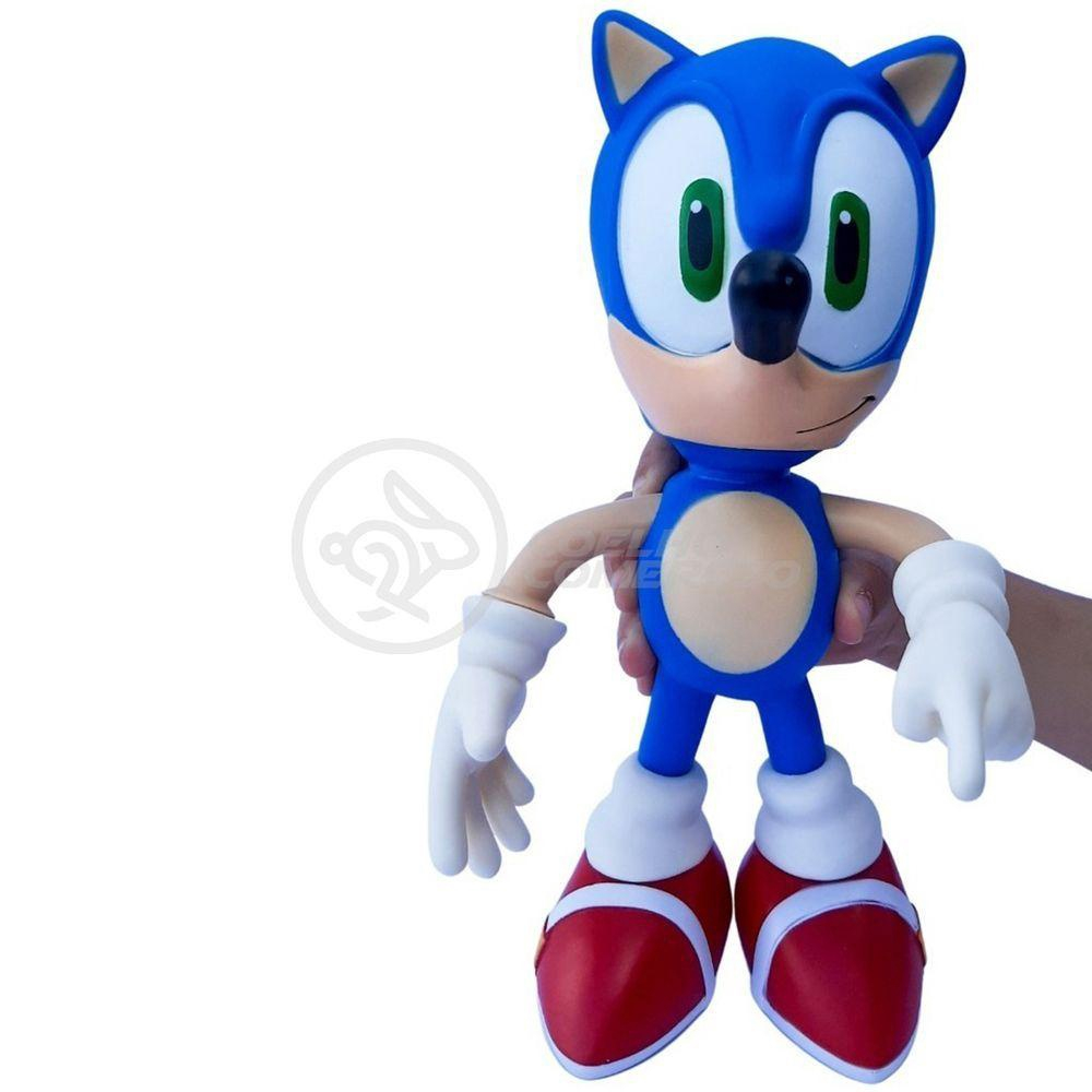 Boneco Action Figure Sonic Grande Super Size - 23Cm - Sonic - WebContinental