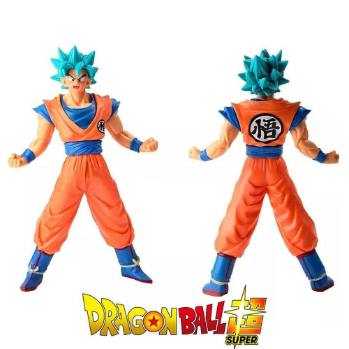 Boneco Dragon Ball Goku Ssj Blue Azul Z Super Dragonball Figura Miniatura  18cm em Promoção na Americanas