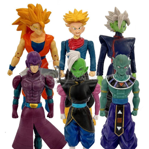 Kit 6 Bonecos Dragon Ball Super Goku Ssj3, Zamasu - WebContinental