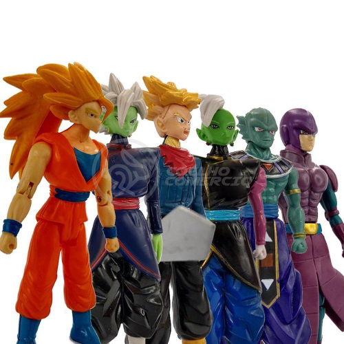 Kit 6 Bonecos Dragon Ball Super Goku Ssj3, Zamasu - WebContinental