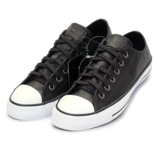 Tênis All Star Converse Preto / Branco Couro em Promoção na Americanas