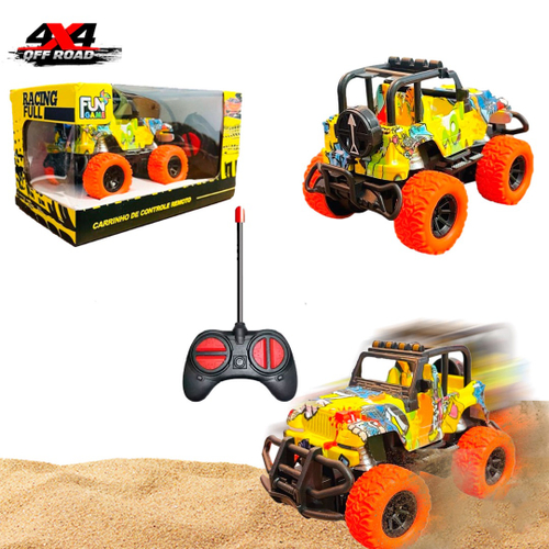 Carro Carrinho Controle Remoto Jipe 4x4 Off Road Trilha 4 Canais em  Promoção na Americanas