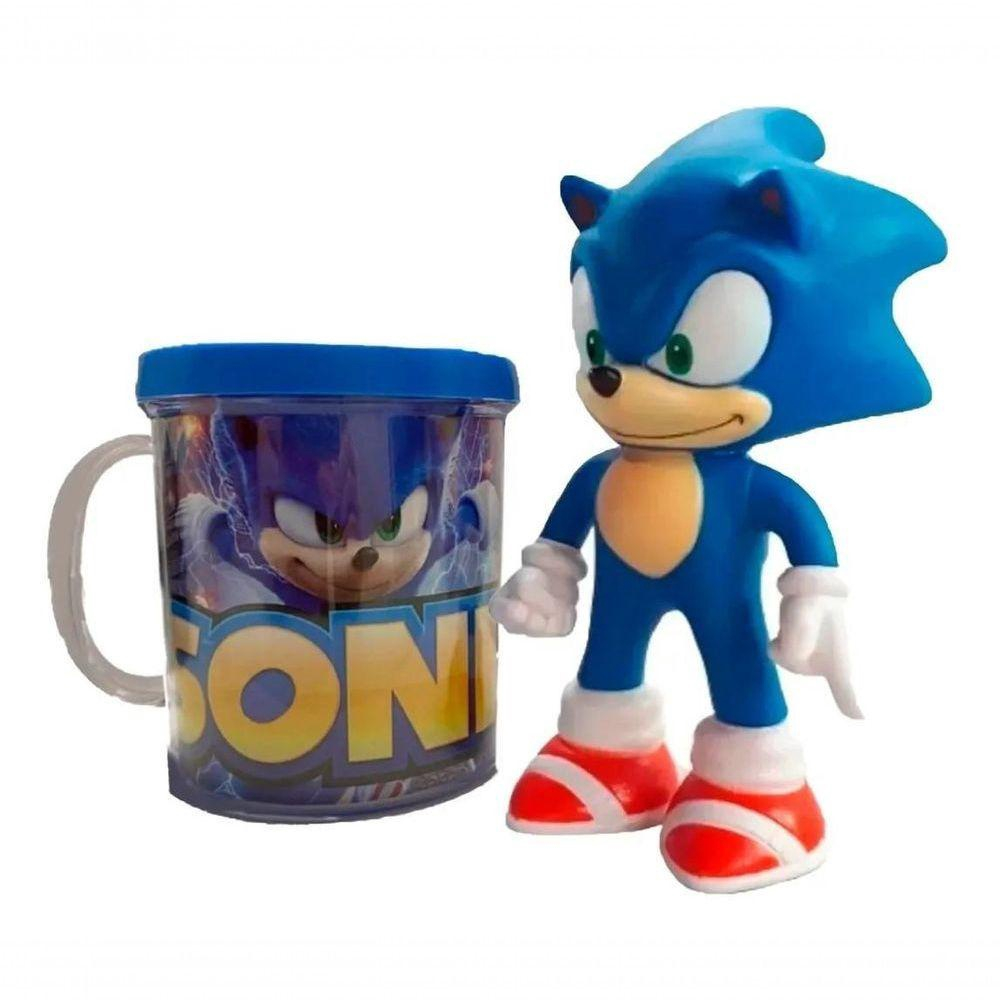 Coleção Boneco Action Figure Sonic The Hedgehog Azul 16Cm - WebContinental