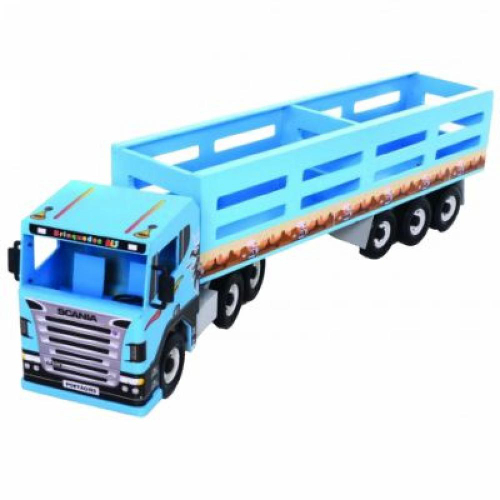 Caminhão de Brinquedo Infantil Carreta Iveco Grande Verde