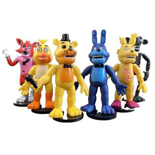 Kit 6 Bonecos Five Nights At Freddy 's Fnaf Action Figure