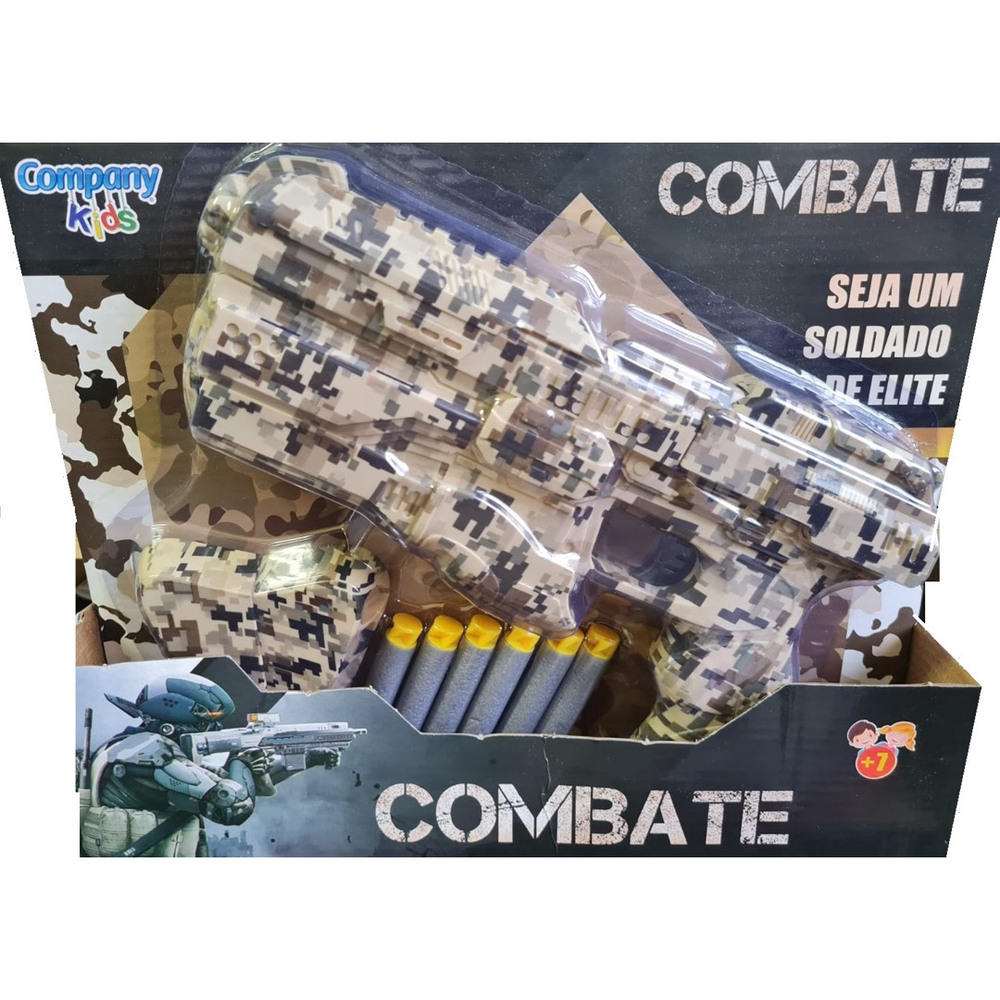 Arminha de Brinquedo do Tipo Nerf Lança Dardos Camuflada em Promoção na  Americanas