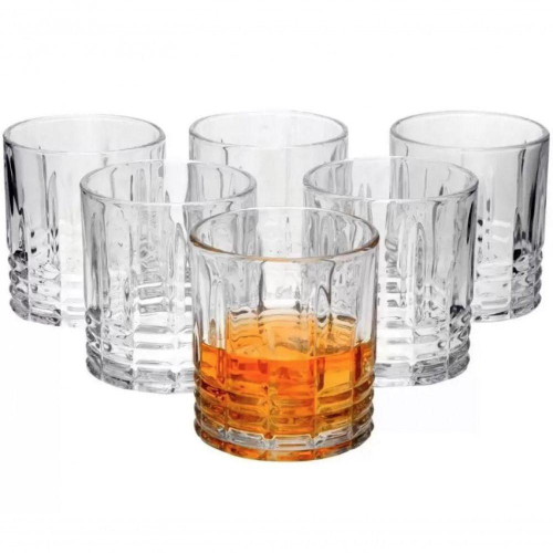 Jogo 6 Copos Whisky Egípcio Vidro Reforçado Premium Glass Copo - Desconto  no Preço