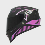 Capacete Moto Feminino Mormaii M1 Glitch Fosco + Narigueira Numero 60
