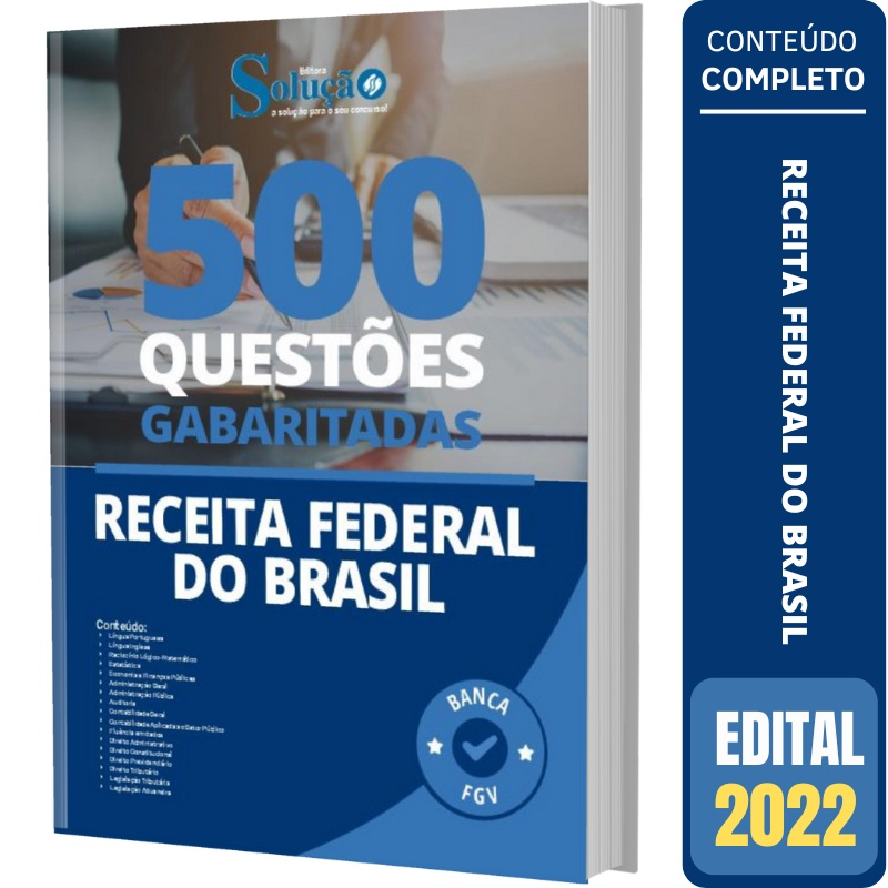 Caderno De Questões Gabaritadas Receita Federal No Shoptime