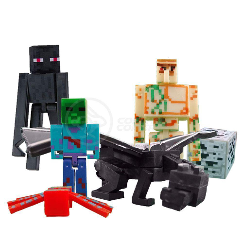 Kit Bonecos Minecraft C/ Dragão em Promoção na Americanas