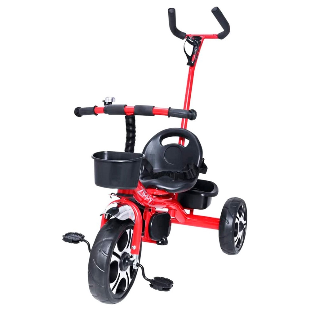 Triciclo Infantil Com Pedal e Cobertura Motoca Empurrador