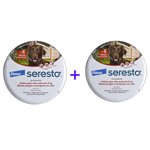 2 Coleiras Seresto Antipulga Carrapato Cao E Gato Acima 8kg