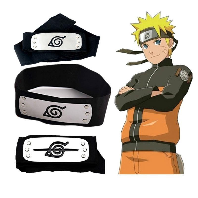 Bolsa Naruto Aldeia da folha Preta Transversal