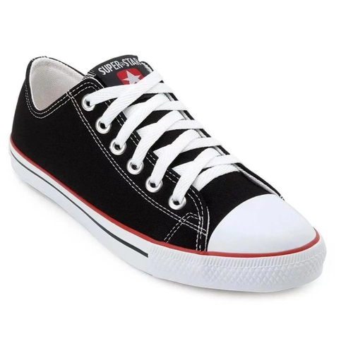 Tênis All Estrela Star Preto Chuck Taylor Lift Cano Baixo no Shoptime