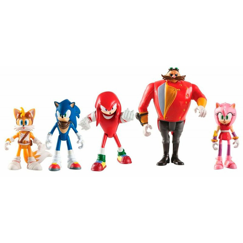 5 Bonecos Sonic Boom Tails, Amy, Sonic, Knuckles e Dr. Eggman Tomy em  Promoção na Americanas