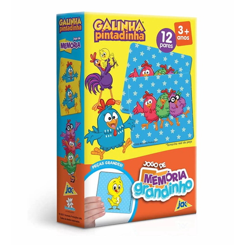 Jogo de Memória Galinha Amarelinha - Toia Brinquedos