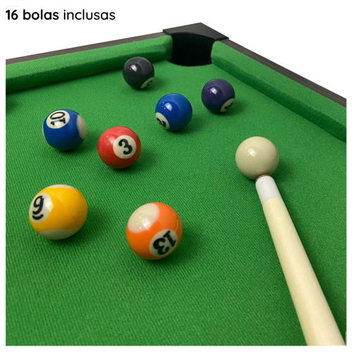 Mesa de Sinuca Completa Pequena com Bola de Bilhar + Tacos + Giz Brinquedo  Madeira Jogo TT4008 em Promoção na Americanas