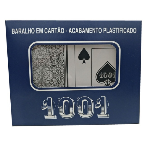 3 Jogo Baralho Copag 1001 Duplo Naipe Grande Plastificado