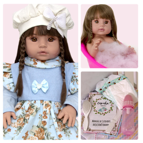 Boneca Realista Bebê Reborn Com Roupa De Fada Madrinha