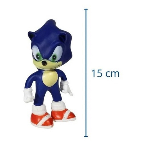 Kit Boneco Sonic Sega 15 CM + Copo Twister Coponudo 480 Ml -Hulk