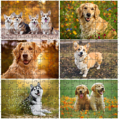 Quebra Cabeca Retratos Animais Cachorro 500 Pecas Nano Puzzle Game Office -  Toyster