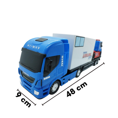 Caminhão + Carreta Iveco Racing Copa Truck 450 - Usual Brinquedos no  Shoptime