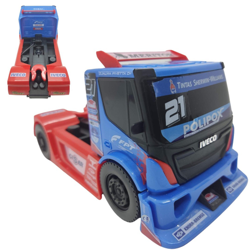 Caminhão + Carreta Iveco Racing Copa Truck 450 - Usual Brinquedos no  Shoptime