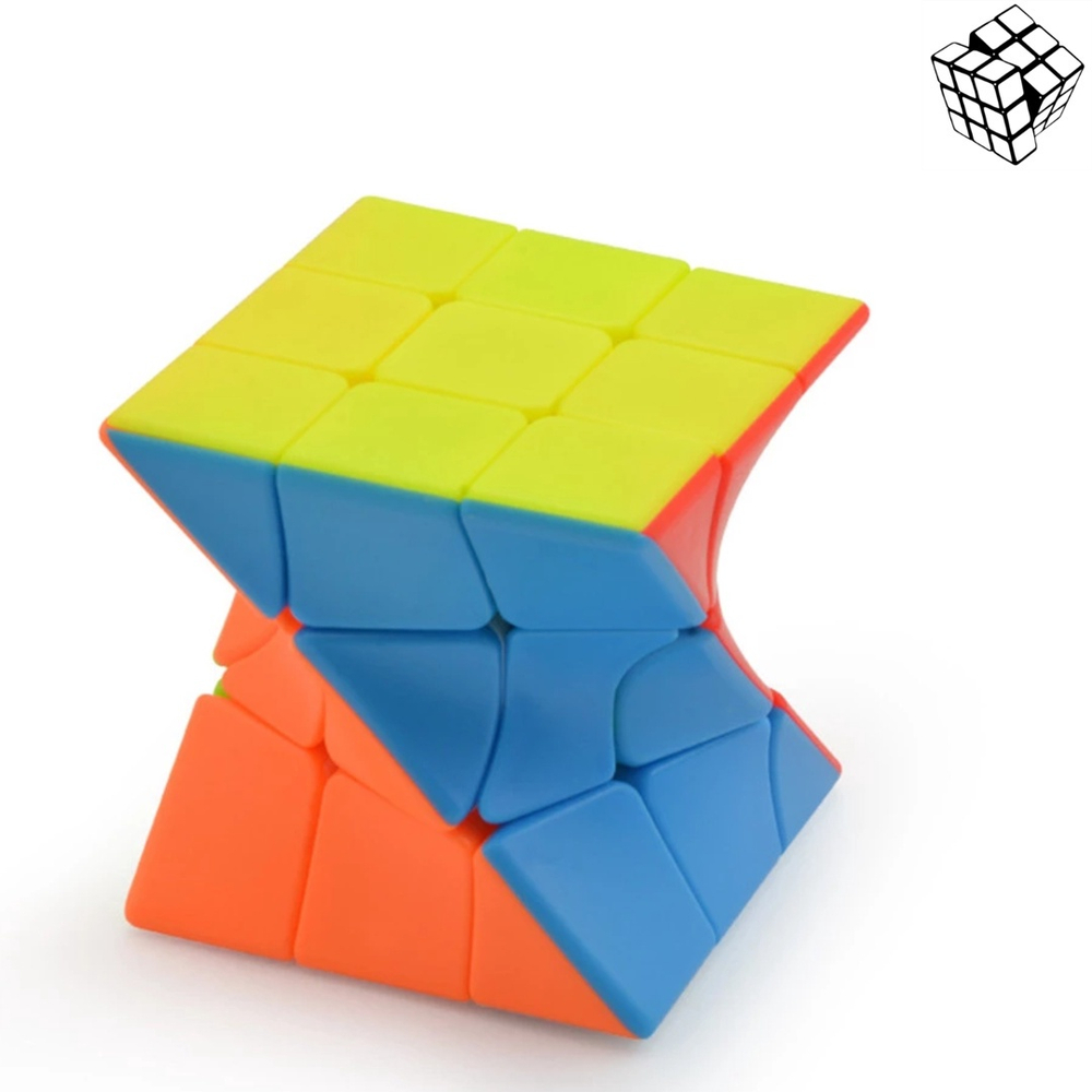 Cubo Magico 3x3x3 Twisty Torção Torre Diferente Cor Da Estrutura Stickerless