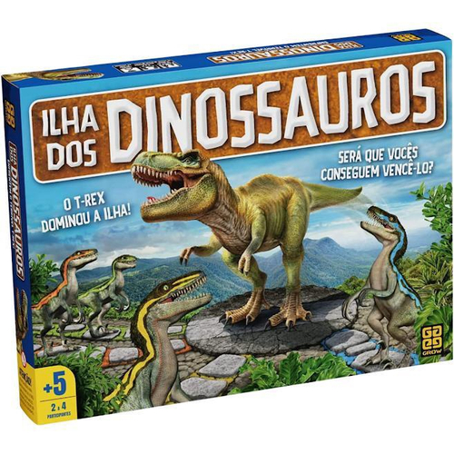 Brinquedos infantil jogo quebra cabeça dinossauro. no Shoptime