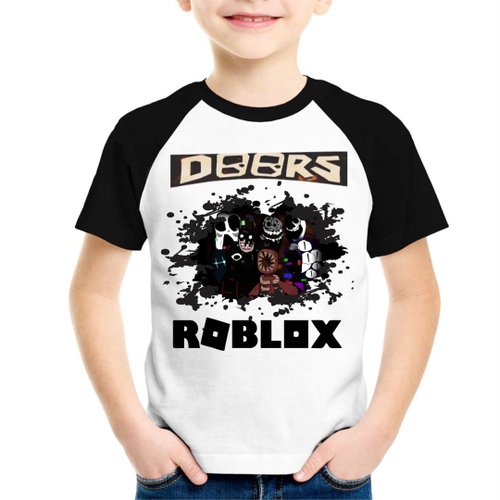 Camiseta blusa rosa infantil menina roblox - Camiseta Infantil