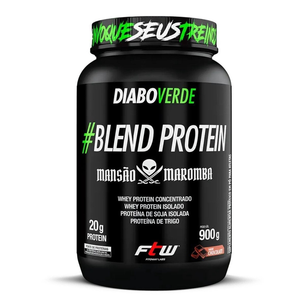 Blend Protein Whey Mansão Maromba Ftw Pote 900g Diabo Verde Submarino