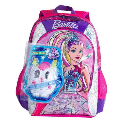 Mochila escolar Barbie A Princesa E A Pop Star Sestini no Shoptime