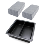 Forma Para Bloquete De Calçada 20X10X8 Dupla Kit 5 Peças