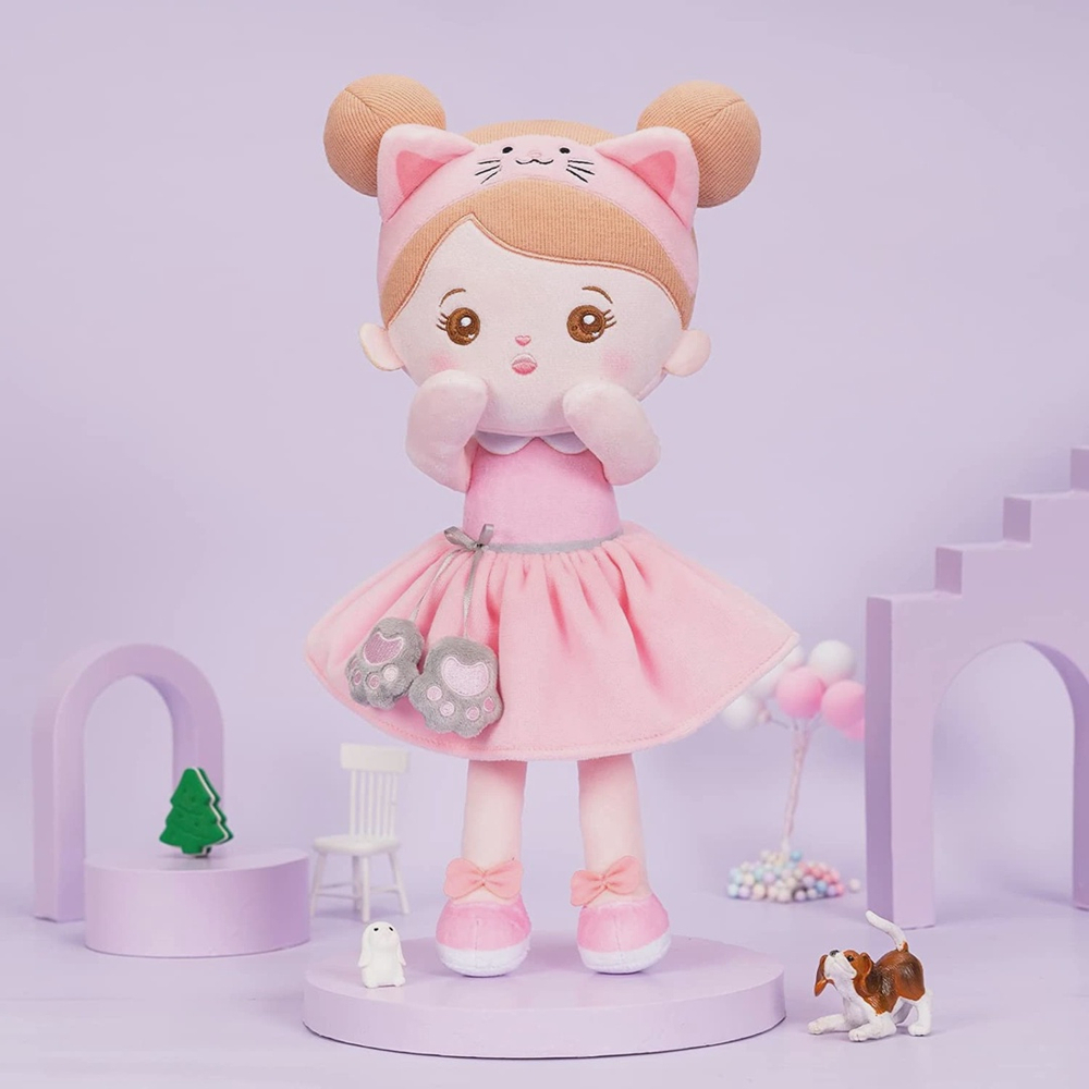 Boneca de pelúcia Kawaii para meninas, bonecas de algodão fofas