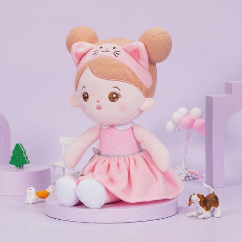 Boneca de pelúcia Kawaii para meninas, fofa, algodão, com amor