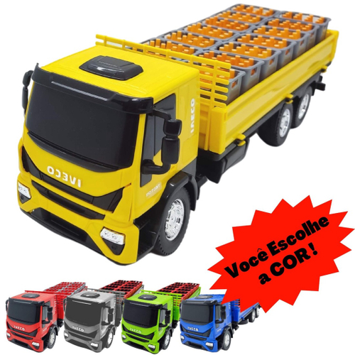 Caminhão Iveco Tector Dropside - Brinquedo réplica miniaturizada