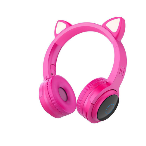 Fone Ouvido Bluetooth Xtrad Lc856 Wireless Rosa, fone de orelhinha de  gatinho 