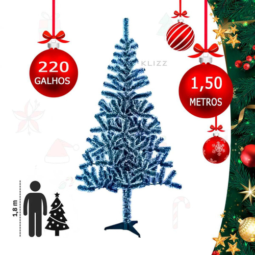 Arvore de Natal decorada Luxo de 1,50m + kit de 45 enfeites prata e rose em  Promoção na Americanas