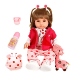 Boneca Bebê Reborn Realista Lara Rosa Cegonha Dolls Menina Morena Com 53cm  na Americanas Empresas