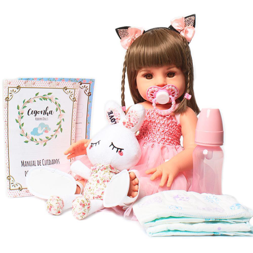 Boneca Infantil de Roupa Fada Madrinha Realista - Cegonha Reborn