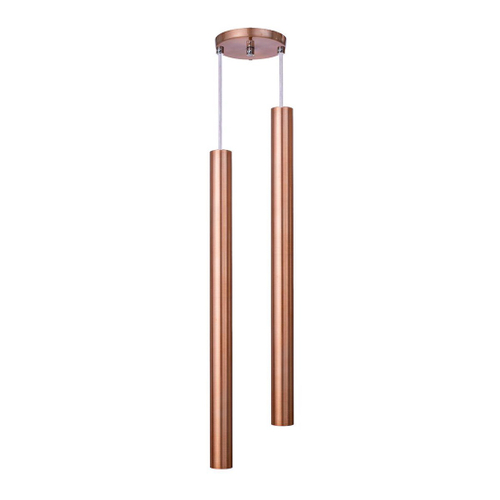 Pendente Empire Rose Gold Cristal 4 Tubos Led 20w 30cm Bivolt