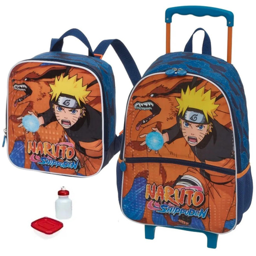 Mochila Escolar Boruto Anime Naruto Costas Juvenil + Bandana