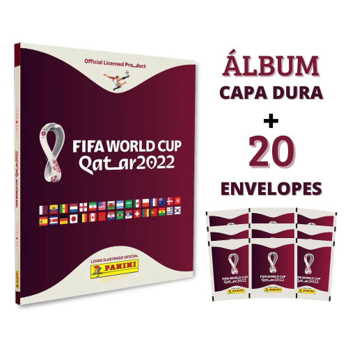 Álbum Dourado: Copa do Mundo 2022 - Qatar (Capa Dura) - Reboot Comic Store