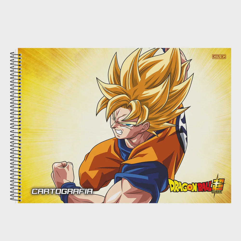 Caderno de Cartografia e Desenho Dragon Ball Super - Goku Black vs