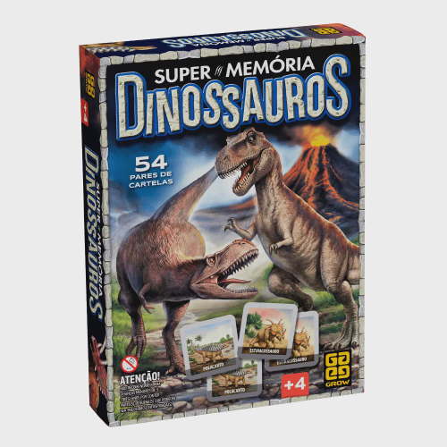 Jogo Super Memória 108 Figuras - Grow dinossauro em Promoção na