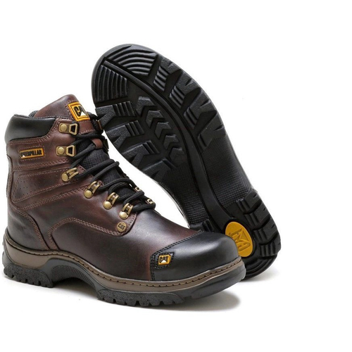 Coturno Bota Masculina Caterpillar Confortável AM004 Marrom - Feathers Boots