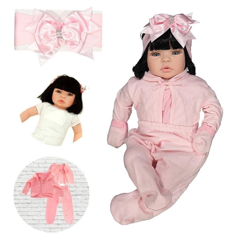 Boneca Bebe Reborn Original Macia Menina Verdadeira Top Real no Shoptime