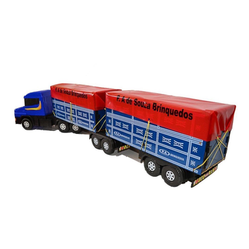 Carreta Scania Bi-trem Madeira Brinquedo Infantil 1,15 Metro em Promoção na  Americanas