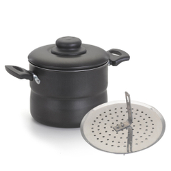 Panela Cuscuzeira Nº16 Forma Cuscuz Alumínio Antiaderente Preto Nacional Ref.11951 Menor preço em Panela Cuscuzeira Nº16 Forma Cuscuz Alumínio Antiaderente Preto Nacional Ref.11951